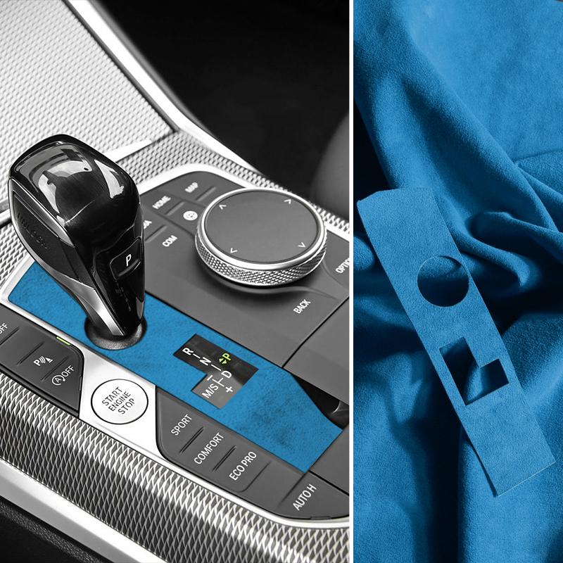 Made of Alcanrata For BMW G20 G22 G07 F44 I4 G29 X3 G01 X5 G05 G06 Gear Shifter Panel Frame Sticker Car Interior Trim Accesso