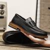 Echtes Leder Herren Freizeitschuhe Luxusmarke Herren Loafer Formelle Kleidung Mokassins Bequeme atmungsaktive Slip-on-Bootsschuhe Drive Flats