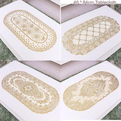 40 * 84 Cm Vintage Embroidered Lace Rectangular Tablecloth For Wedding Party Home Table Decoration S