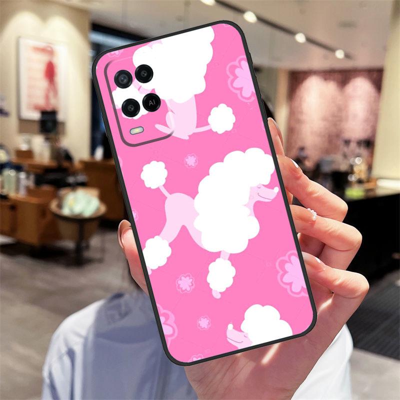 Pudel Cartoon Girly Süßes Case Für Oppo A94 A54 A40 A60 A80 A98 A78 A18 A38 A58 A16 A76 A96 A17 A77 A74 A57S A15 Hülle