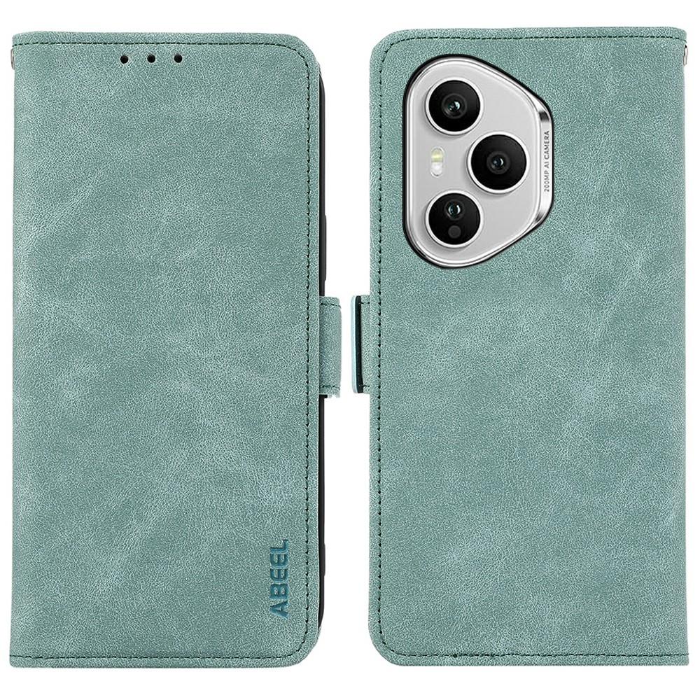 ABEEL For Honor 400 Pro 5G (Global) Case PU Leather Folio Stand View RFID Blocking Phone Cover