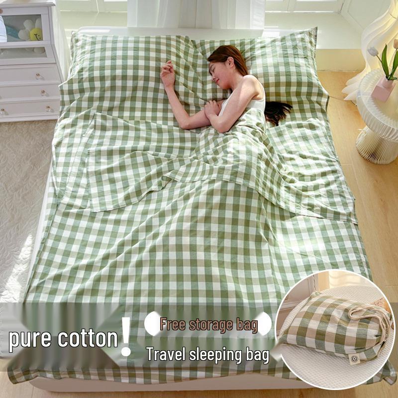 All-Cotton Anti-Dirt Portable Travel Sleeping Bag & Duvet Cover