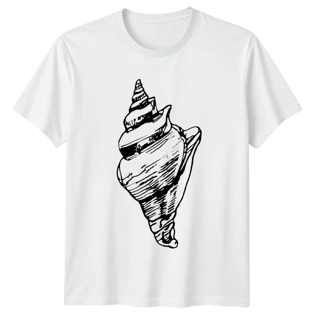 Seashell Graphic Unisexs TShirt Unisexs Tee Coastal Ocean Unisex Top