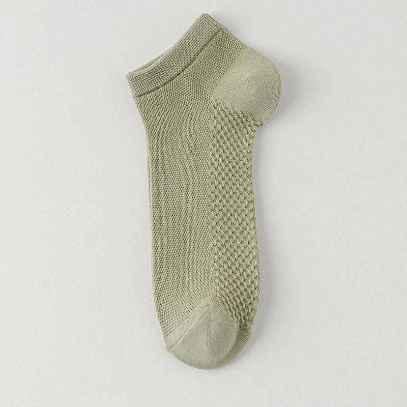 Men's Anti-odor and Sweat-absorbing Thin Cotton Socks, Boat Socks, Men's Shallow Mouth Invisible Solid Color Non-odor Foot Short Socks, Summer