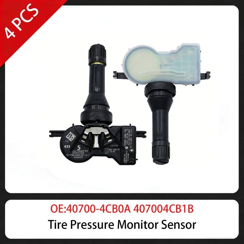 4 PCS Tire Pressure Monitor Sensor 40700-4CB0A 407004CB1B 433MHz For Alpine A110 Nissan Leaf NV200 Qashqai Renault Koleos Megane