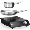 Cooking Set Portable Induction Cooker Saucepan Frying Pan 3500 W