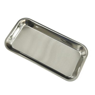 Piastra per attrezzature per nail art in acciaio inossidabile Vassoio portaoggetti cosmetico Vassoio dentale chirurgico Home Unghie finte Strumenti per piatti Nail Art