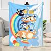 Bluey Friends Adventure Blanket Warmthful Decor Great for Seaside Livingroom Picnics for All Occasions Modern Style