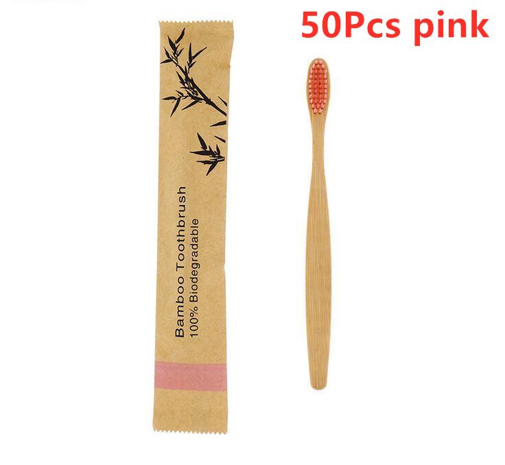 New Style Portable Bamboo Toothbrushes Eco Friendly Wooden Tooth Brush for Adults Children Customized Laser Engraving Logo