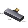 2 in 1 USB Type C Adapter OTG Fast Charging Converter PD 100W Type C To Fast Charging Data Adapter USB3.2 10Gbps Data Transfer