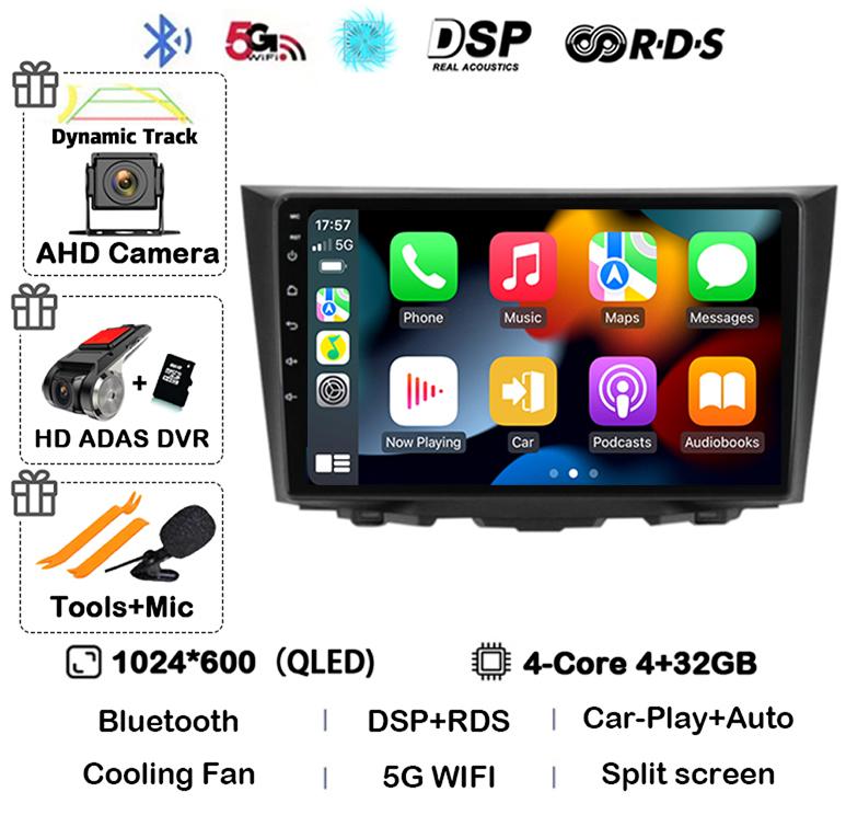 Android 14 Carplay Auto For Suzuki Kizashi 2009 2010 2011 2012 2013 2014 2015 Car Radio GPS Stereo Multimedia Player Head Unit