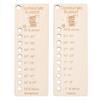 2Pcs Temperature Blanket Color Chart Knitting Crochet Projects Wool Organizer Blanket Planner Fahrenheit Celsius Wood Board Handmade Gift