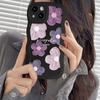 Oil Painting Flower Phone Case For iPhone 14 Pro Case iPhone 11 13 12 Pro Max 7 8 6 15 Plus XR XS SE 2020 Shockproof Wave Cover