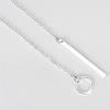 Damen Persönlichkeit Einfach Atemberaubend Goldener Stab Kreis Lariat Halskette Schmuck