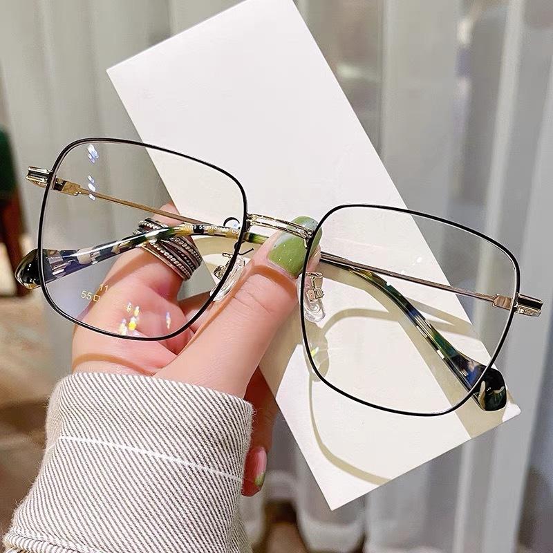 Net Red Face Artifact Big Face Small Ins Wind Square Big Frame Myopia Picture Frame for Men and Women