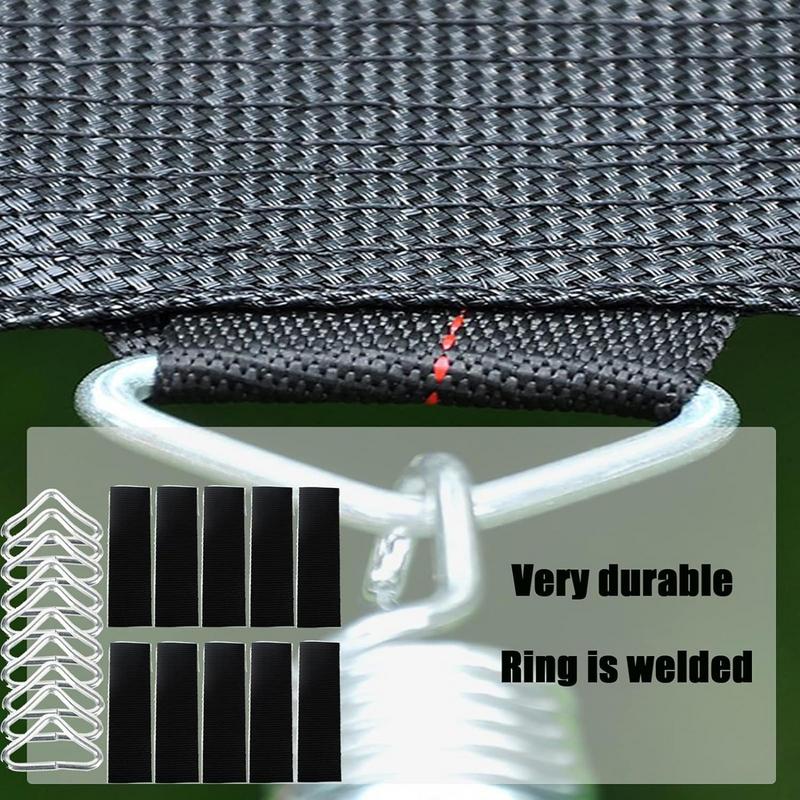Trampoline Patch Replacement Repair Supplies Triangle Ring Buckle Wear Resistant Sturdy Trampoline Patch Repair Kit