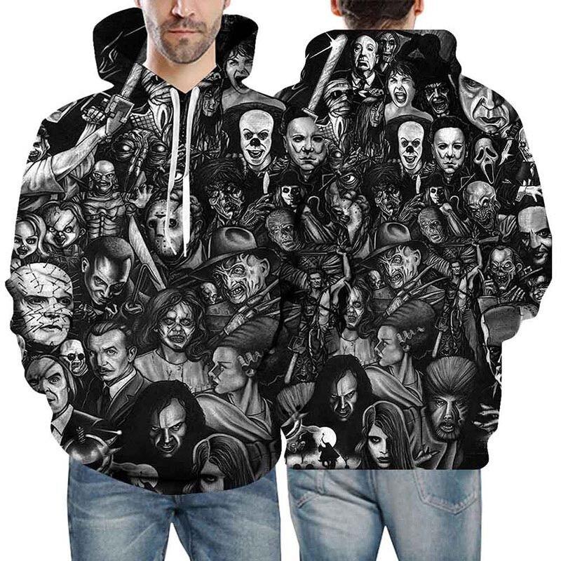 Print 3d Men Womens Hoodie Sweater Sweatshirt Jacket Coat Pullover Skull Top