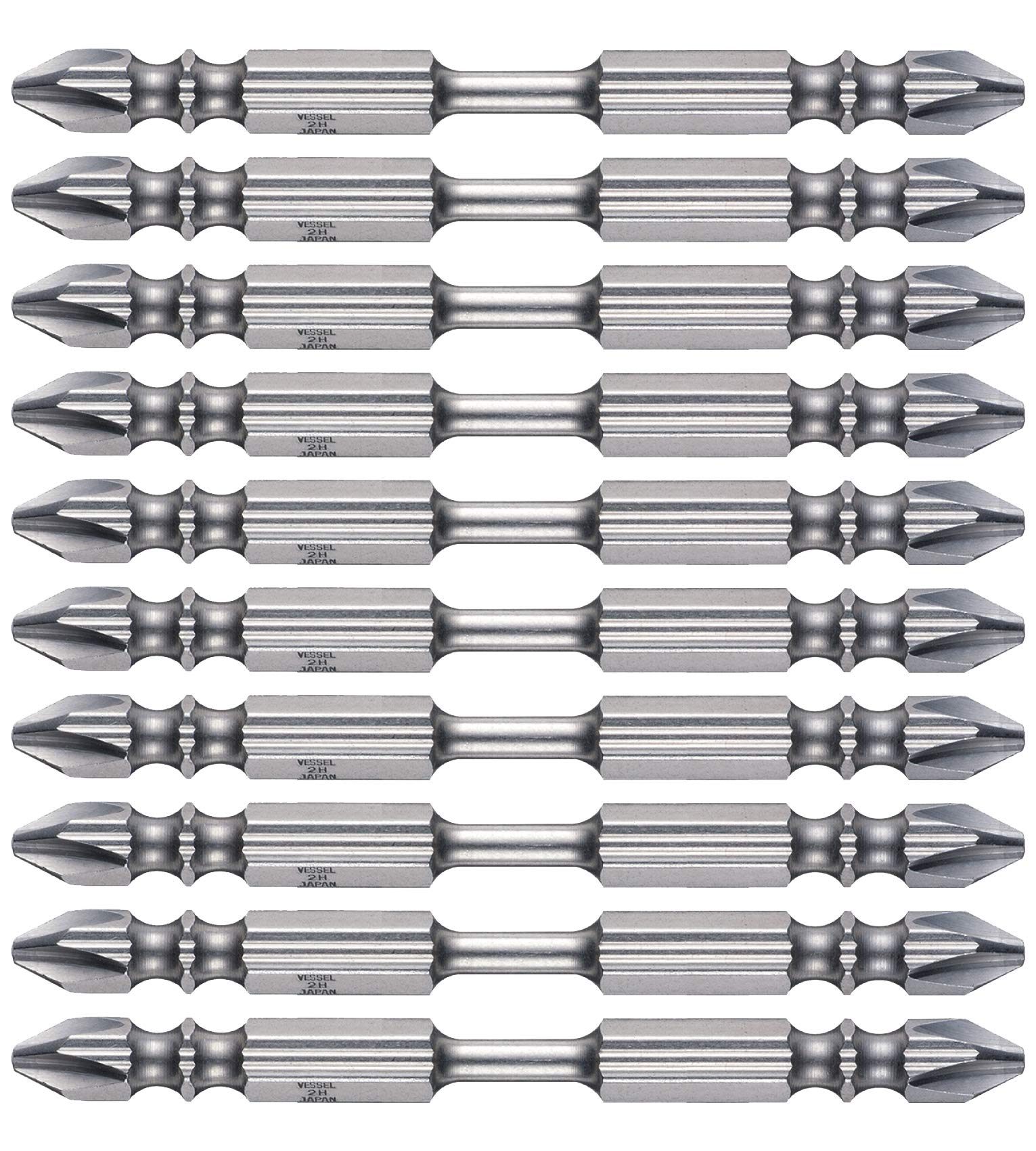 

VESSEL Super Torsion Bit Set of 10 High RS10P2082F +2X3.7X82 (Hardness Hardness)