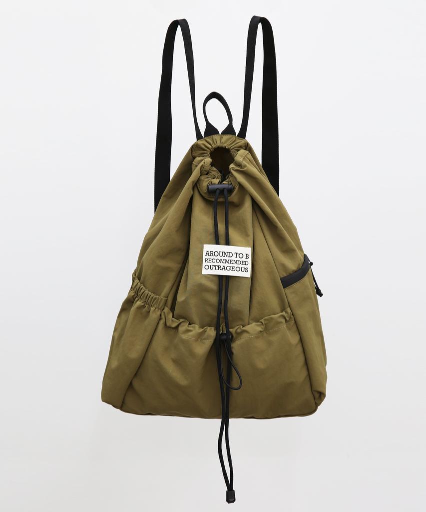 Around To B Cow Backpack Khaki