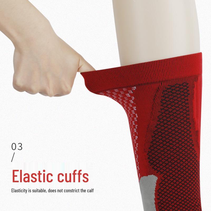 Nylon Sport Compression Socks - Unisex Breathable, Lightweight Calf Support for Cycling