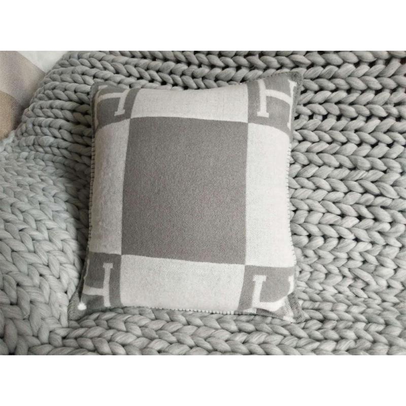 

Nordic Style H Pattern Home Throw Pillow Cover Home Sofa Decor 45X45 cm сірий колір