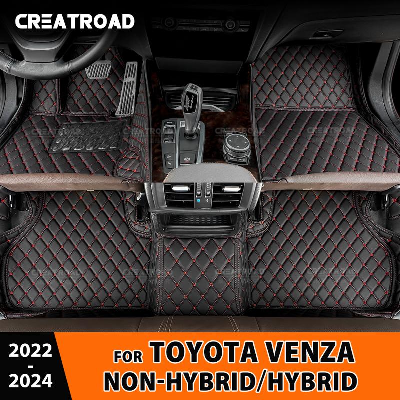 

Автомобильные коврики для Toyota Venza Hybrid/Негибрид 2024 Автомобильные подкладки для ног Ковровое покрытие Аксессуары для интерьера A Non-Hybrid кофейный