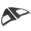 2Pcs Inner Door Horn Cover Carbon Fiber Frame Trim Left Right Fit for Mitsubishi Lancer GTS 08‑16