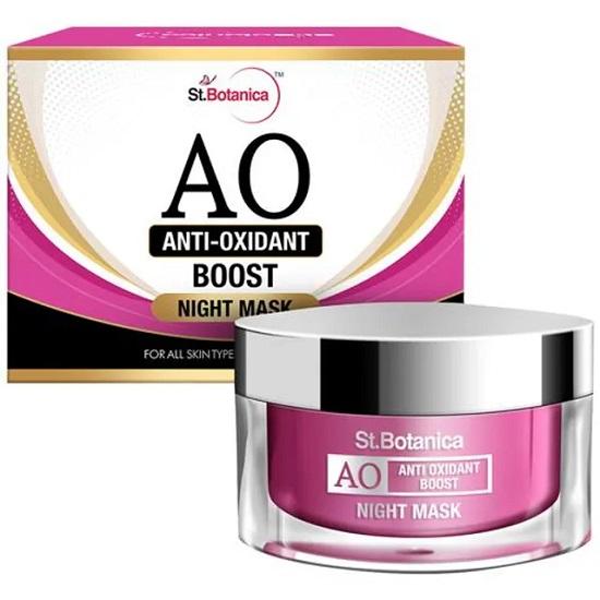 

St.Botanica Ночная маска Anti Oxidant Boost для чистой и сияющей кожи 50 г белый