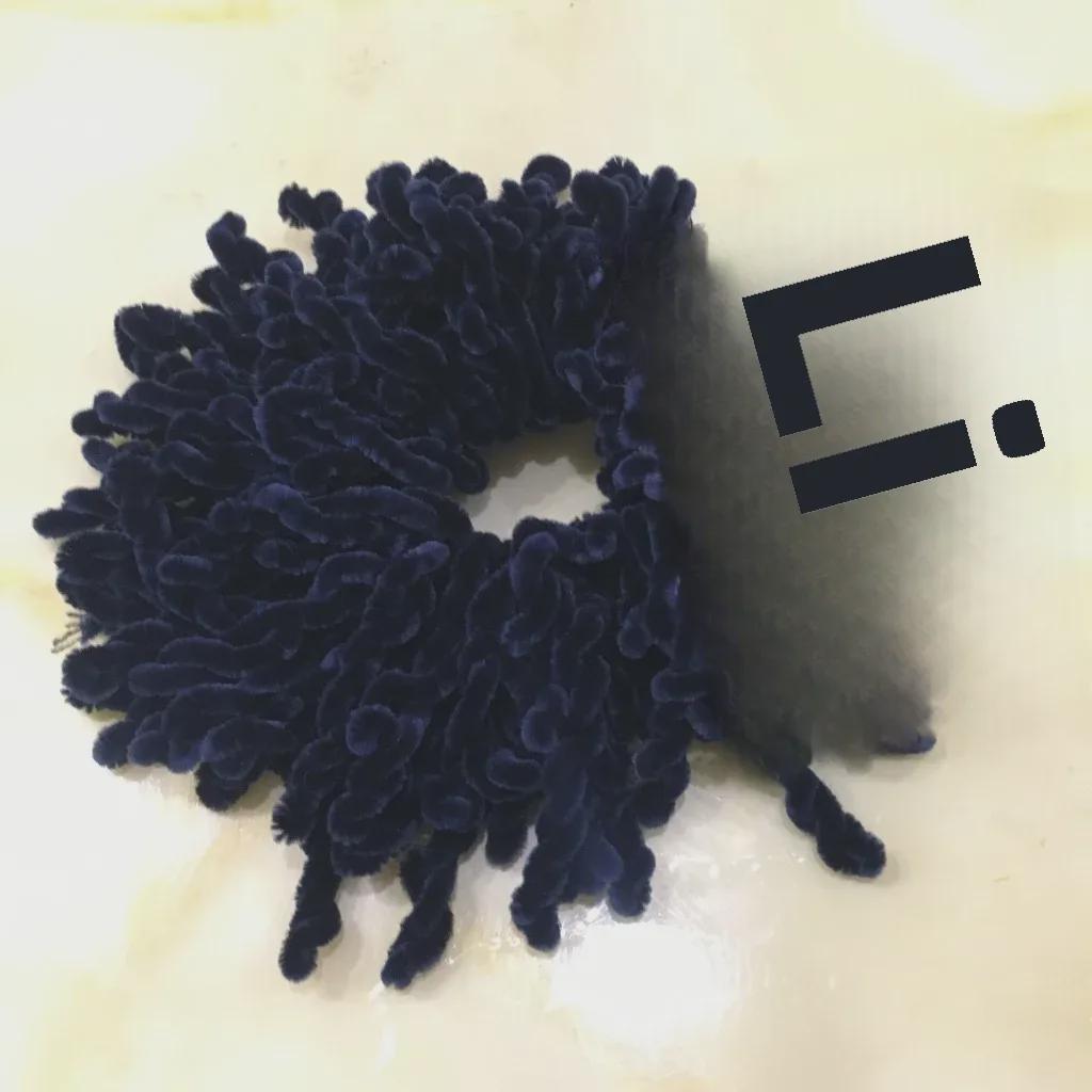 Plüsch Wollene Einfarbige Florale Stirnband Schal Accessoire H144