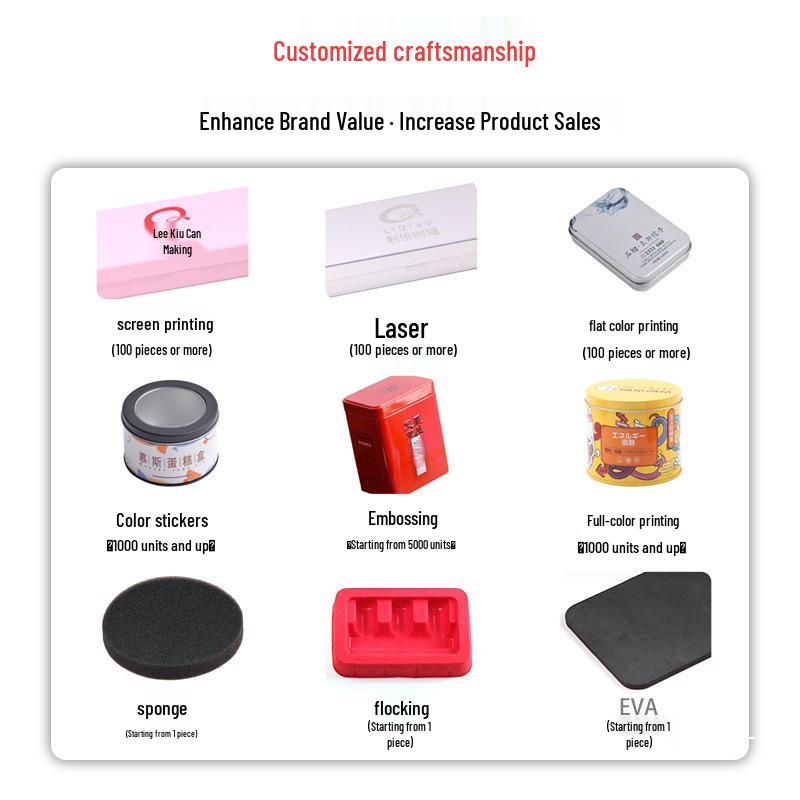 Ready Stock Tin Wearable Nail Storage Box with Window - Manicure Packaging E18