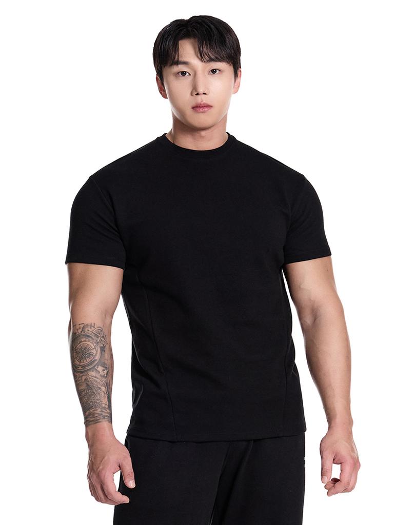 BYSEC [Set] Perfect Premium Double-Sided Plain Muscle Fit Short Sleeve T-Shirt_7 Colors