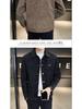 2025 Men's Suede Plush Lapel Jacket - Trendy Spring/Autumn Street Style, High-End & Versatile