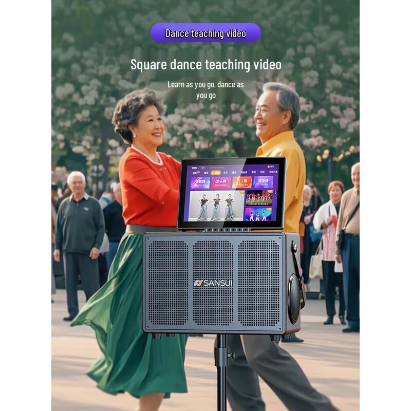 SANSUI Q60 Outdoor KTV Speaker with 17-inch Display