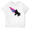 Bi Pride Winged Roller Skate T-Shirt Anime Stuff Blue Archive Luxury Designer New Gifts and T-shirts Mens Clothes