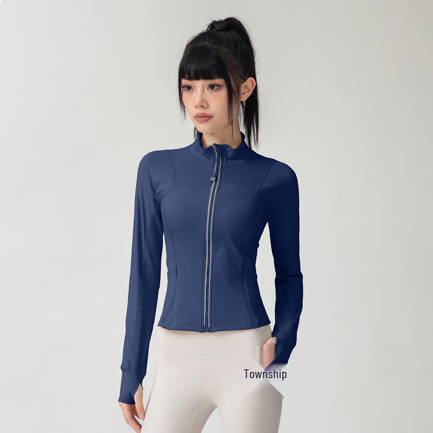 Women s Slim Fit Quick-Dry Stand Collar Jacket for Yoga & Running 2026