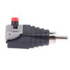 2 Stück Lautsprecherkabel zu Audio-Steckerkabelbuchse Schnellpressstecker Cinch-Steckverbinderadapter Lautsprecheranschluss Universalkabel