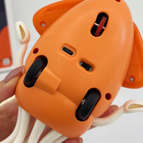 Elektrická tančící chobotnice s LED světly, hudbou a vyhýbáním se překážkám, hračka pro batolata, chlapce a dívky, dobíjecí, interaktivní lezoucí chobotnice