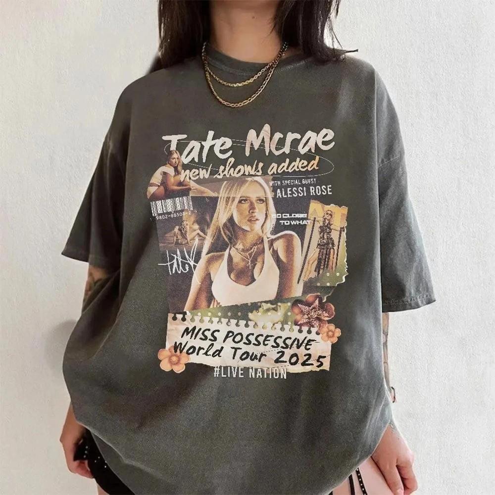 Концертная футболка Tate Mcrae 2025, Футболка Miss Possessive Tour 2025 VK01531 Унисекс XXXXL