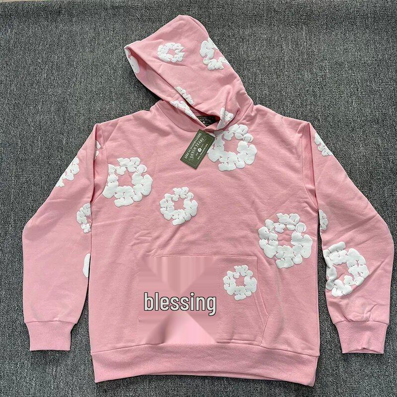 

Американский уличный хип-хоп хлопковый принт повседневное свободное худи, парный стиль XXL