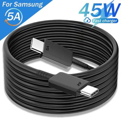 5A 45W PD USB C Kabel Für Samsung S21 FE S22 Plus S23 S24 Ultra Note 20 Note10 A15 A33 A34 A53 A55 Super Schnelllade Datenkabel