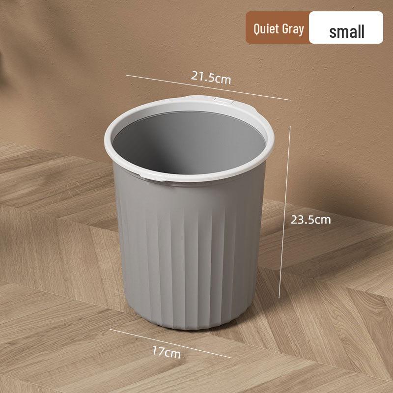 Large Minimalist Lidless Trash Can for Kitchen, Bedroom, or Bathroom