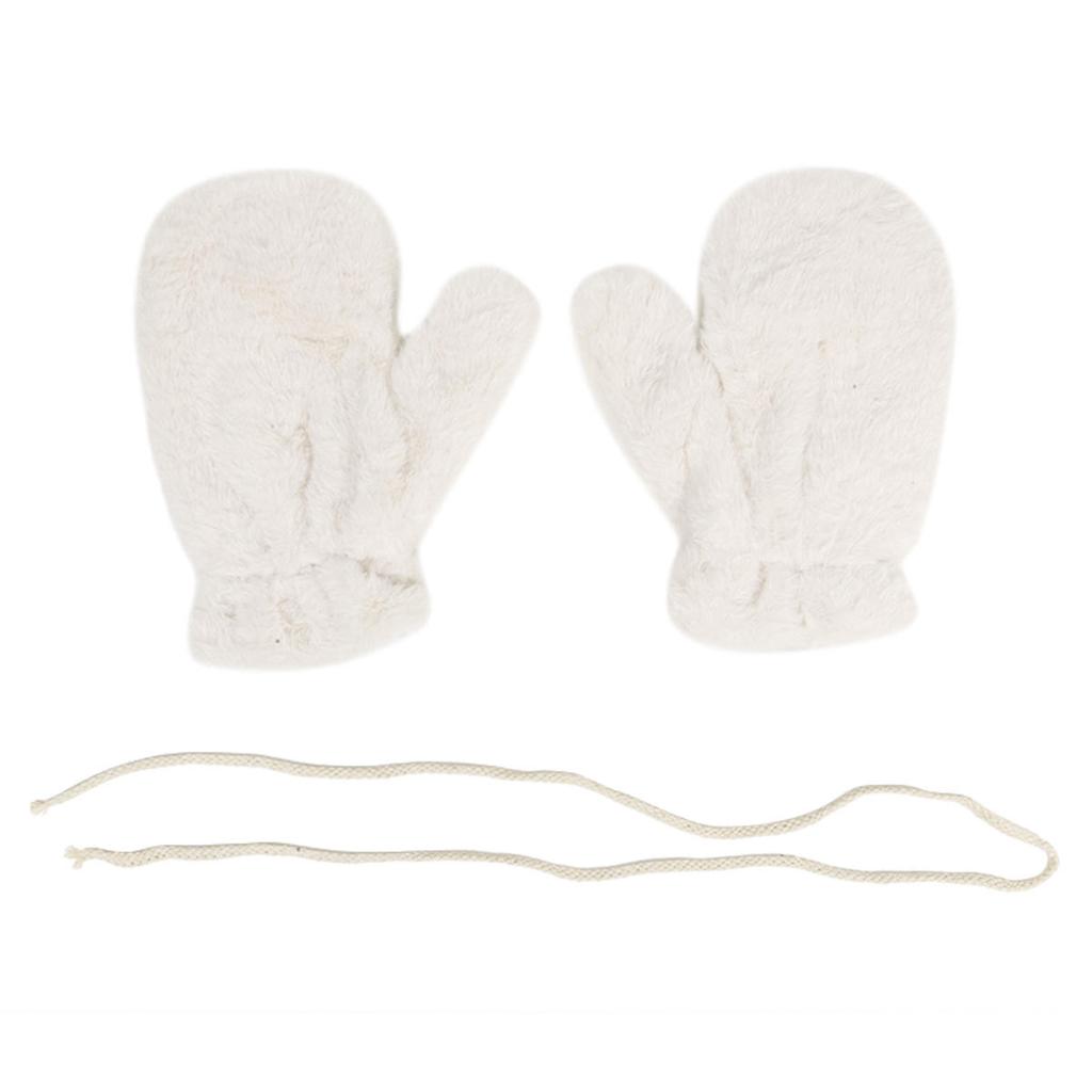 Winter Plush Gloves Thicken Soft Fluffy All Fingers Gloves Cute Windproof Warmer Mittens Women Solid Color Keep Warm Mittens