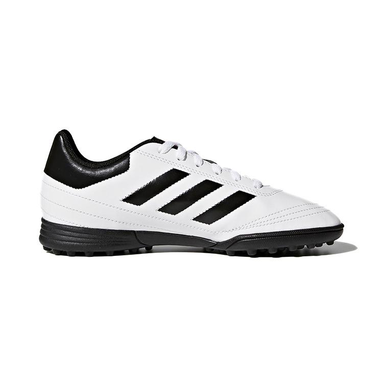 Adidas VI TF Comfortable Round Toe Cushioning, Wear Resistant Low top Soccer Shoes Black White Kids' AQ4305