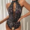Ladies Erotic Lingerie Sexy Backless Lace Hollow Set Without Steel Rings