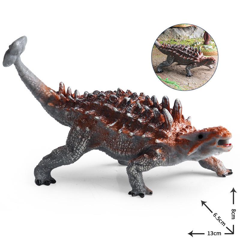 Cognitive Dinosaur Model Toy: Ankylosaurus & Pachycephalosaurus Gift for Boys
