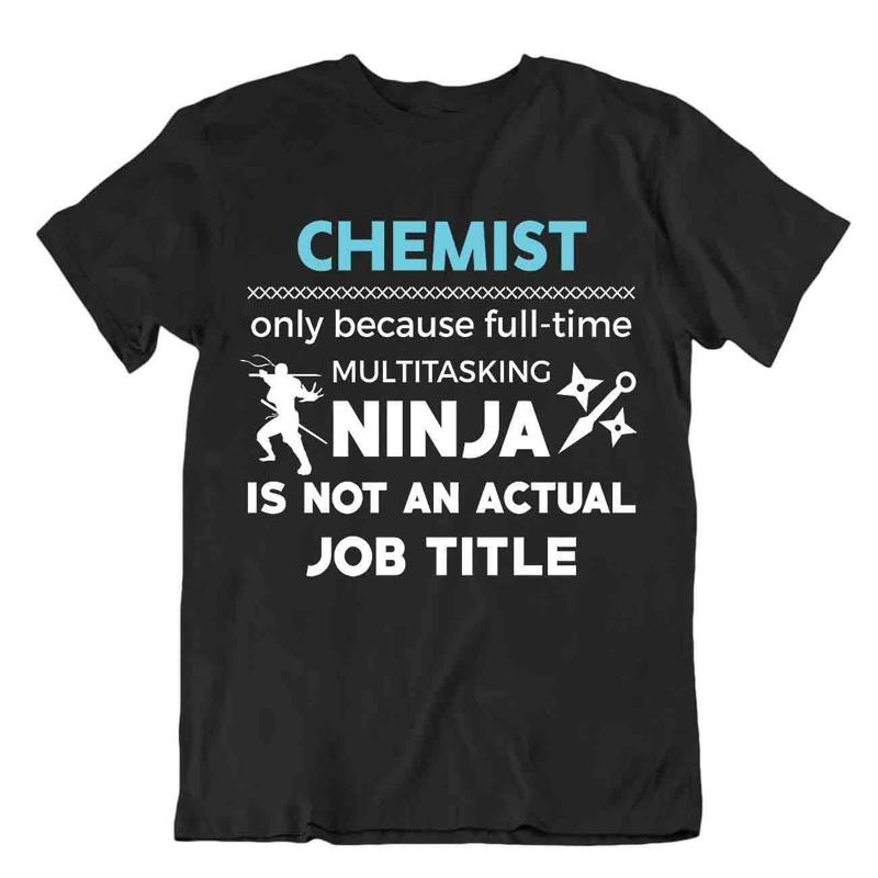 Chemist T Shirt Nerd Novelty Slogan Tee UNIsexs Funny Chemistry Shirt S разноцветный