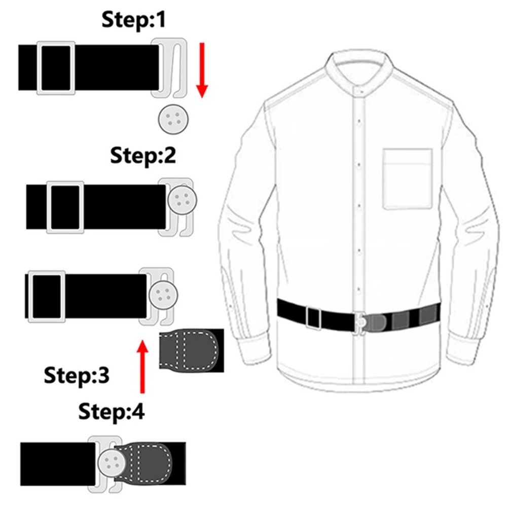 Men Women Shirt Stay Best Belt Wrinkle-Proof Locking Belt Holder New Shirt Holder Straps