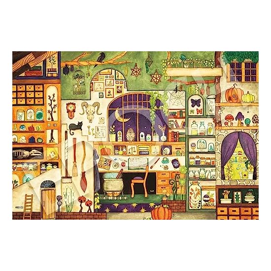 Epoch 300-Piece Jigsaw Puzzle Illustration/Art Noriko Nishimura Wizard's Room (26×38cm) 28-036s Incl