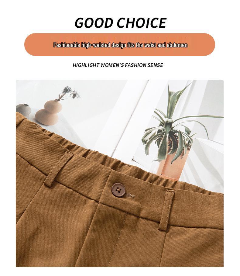 Women's High-End Wide-Leg Spring Pants: 2026 New Style, Loose Casual Straight-Leg, Long Fit