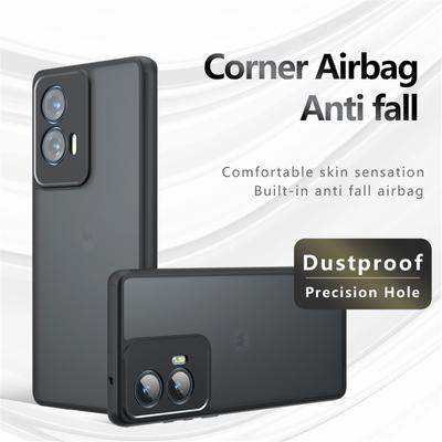 For Motorola Edge 50 Fusion Acrylic Armor Matte Phone Case For Motorola Edge 50 NEO Pro Ultra G35 G55 G85 Clear Shockproof Cover